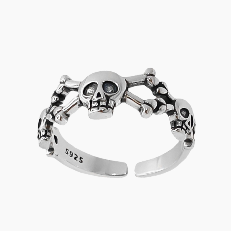 Mechanical Skeleton Skull Ring