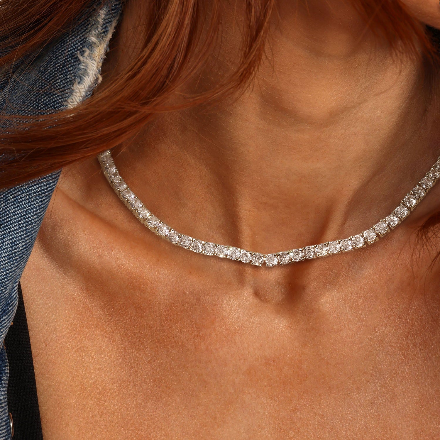 charm tennis bracelet, silver tennis bracelet for women, 4mm tennis bracelet