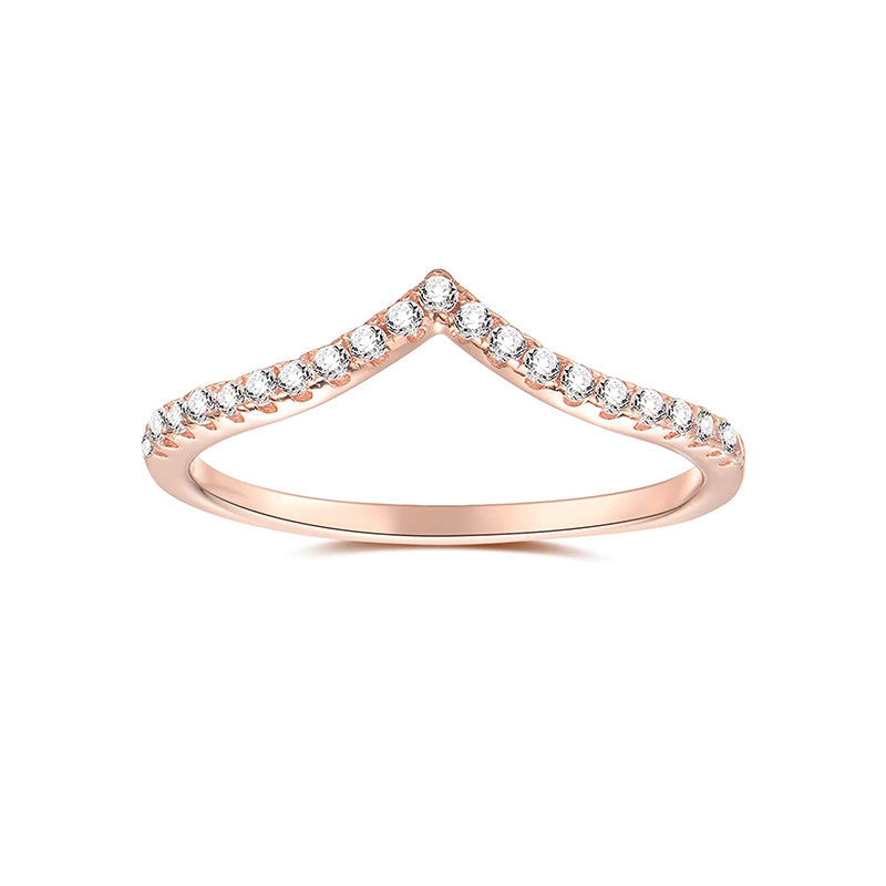 v shaped rings; sterling silver rings; Eamti;