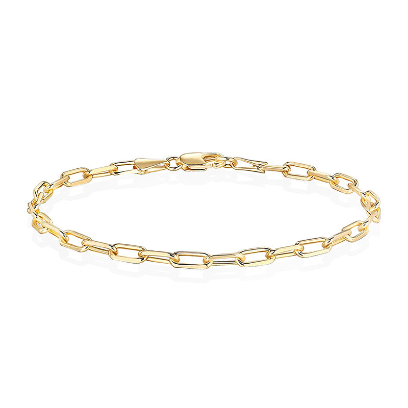 paperclip bracelet; curb chain adjustable bracelet; Eamti;