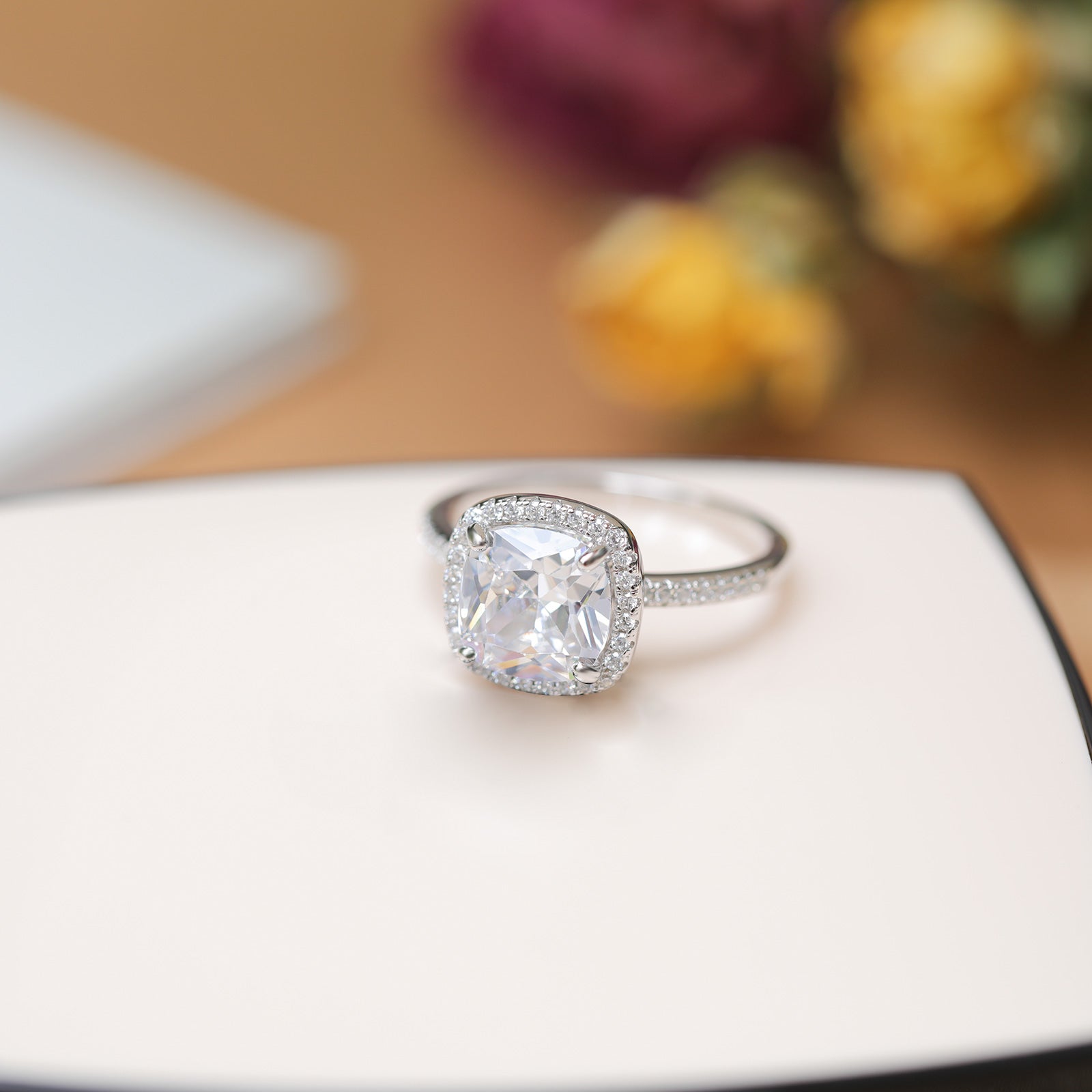 sterling silver ring; stunning wedding rings; Eamti, cubic zirconia ring, stackable ring, affordable jewelry for woman, cheap ring under $50