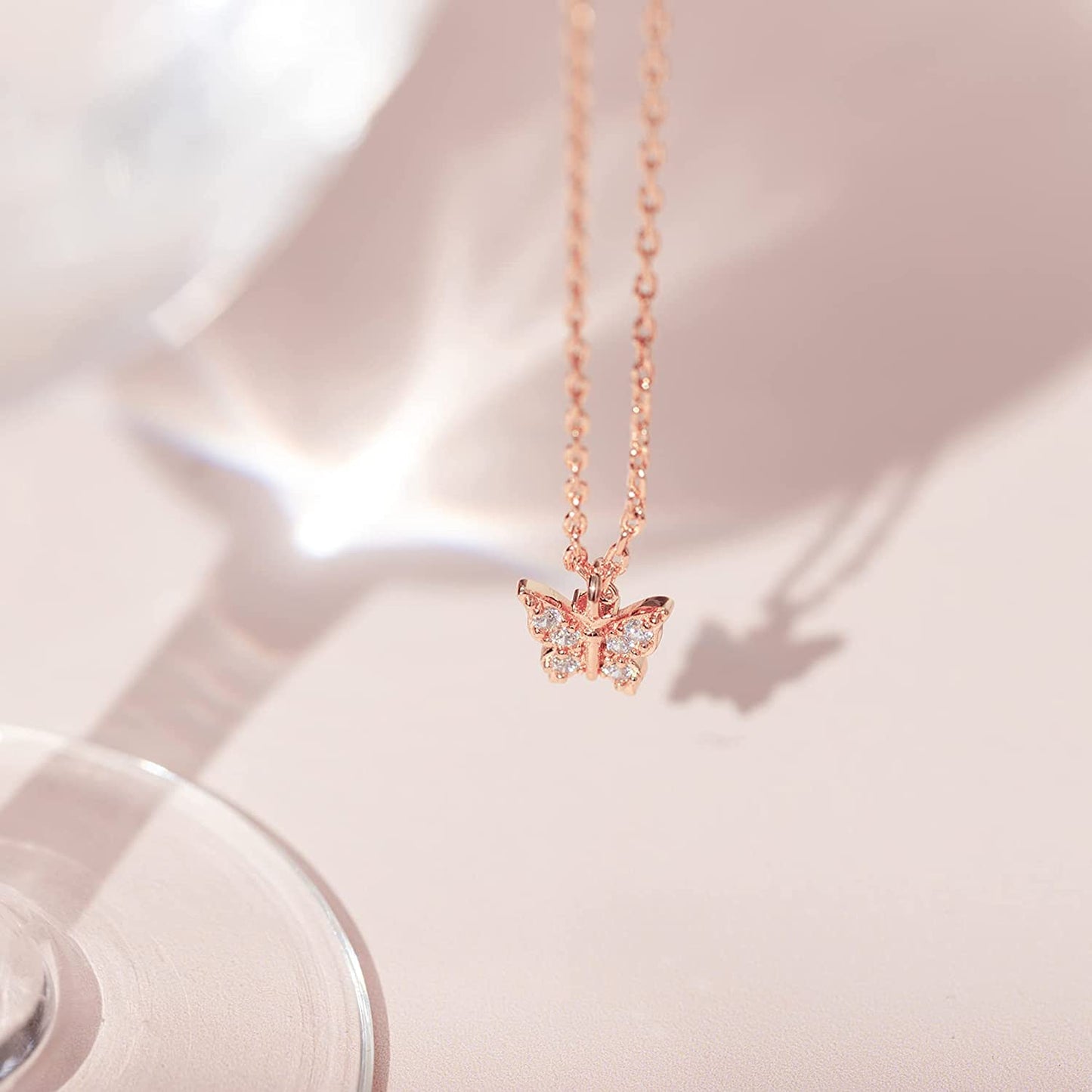 14K Gold Plated Butterfly Necklace
