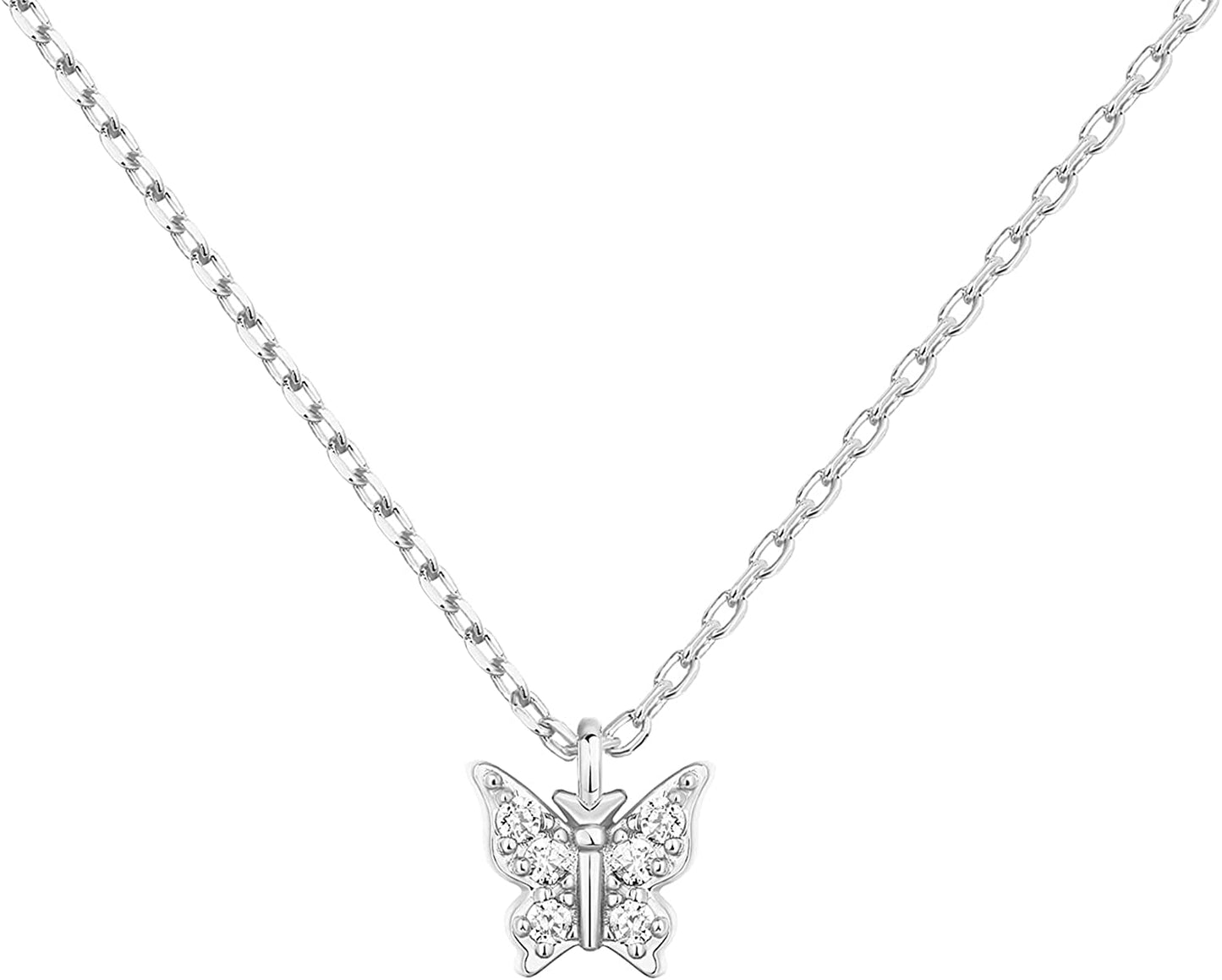 14K Gold Plated Butterfly Necklace