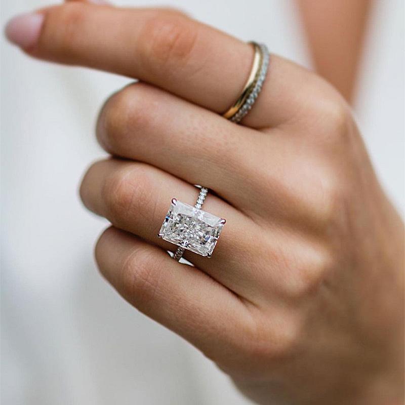 925 Sterling Silver Moissanite Rings