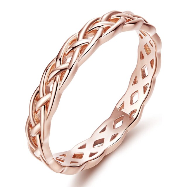rose gold vintage rings; sterling silver rings; Eamti;
