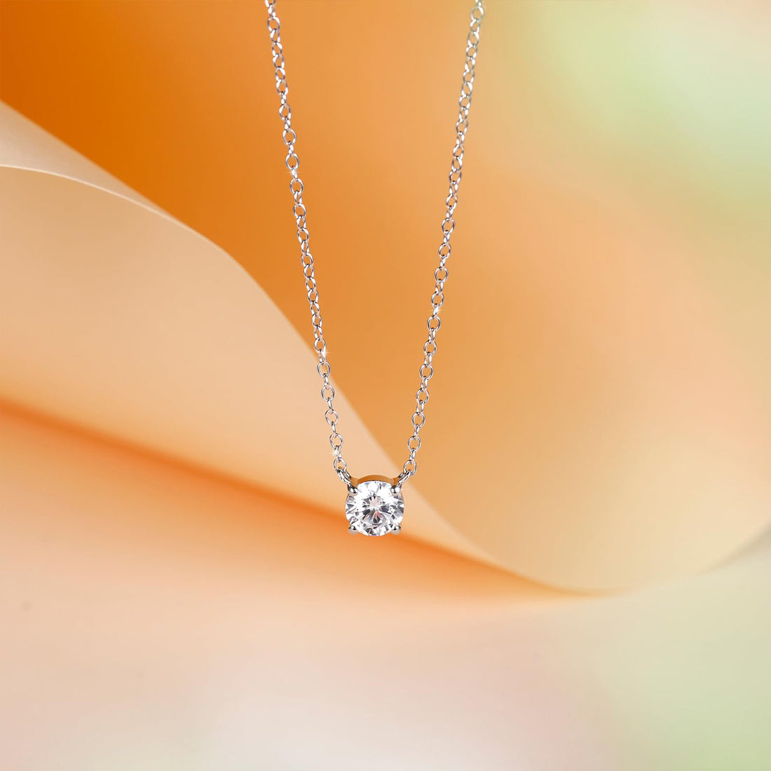 0.8CT CZ Pendant Necklace
