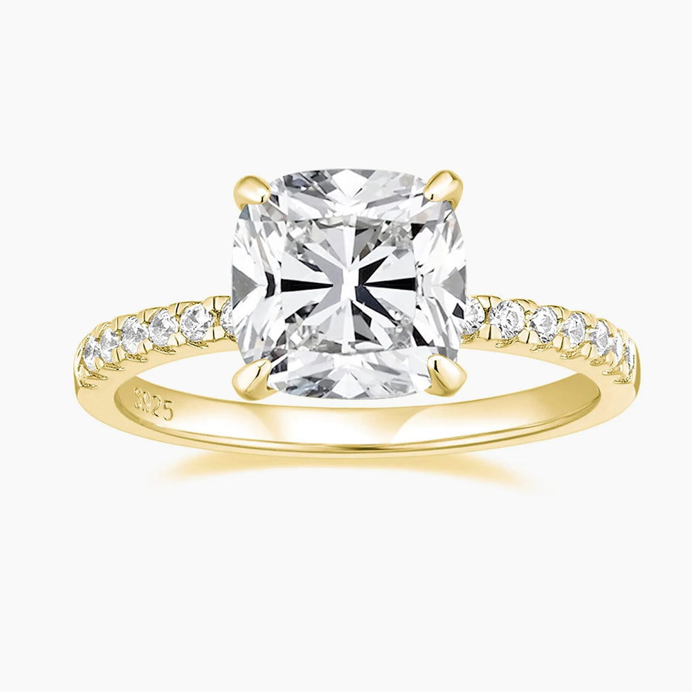 cushion cut engagement rings, cushion cut diamond ring, cubic zirconia engagement ring, cubic zirconia wedding ring, cushion cut ring, cushion ring