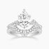 cheap wedding ring sets, cz ring, cz engagement rings, cubic zirconia engagement rings, crown ring, pear engagement ring, fake bridal set rings