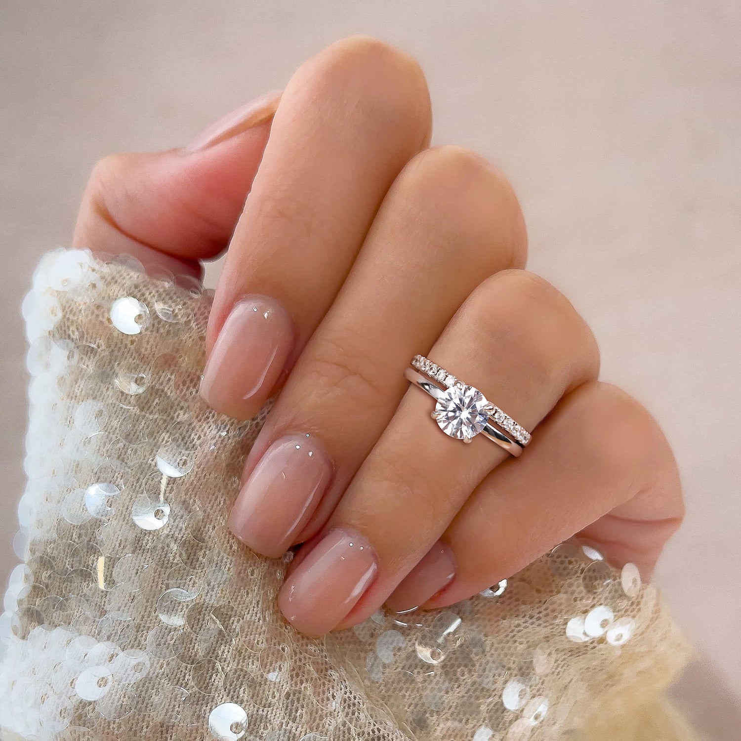 2CT Round Wedding Ring Sets For Women