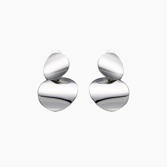 EAMTI Fashion Exaggerated Big Brand Alloy Simple Earrings