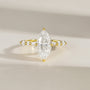 3 CT Engagement Ring, marquise moissanite ring, travel engagement ring, wedding ring 925 moissanite promise ring, moissanite bridal ring, engagement moissanite rings, 925 sterling silver engagement ring, 14K gold plated ring
