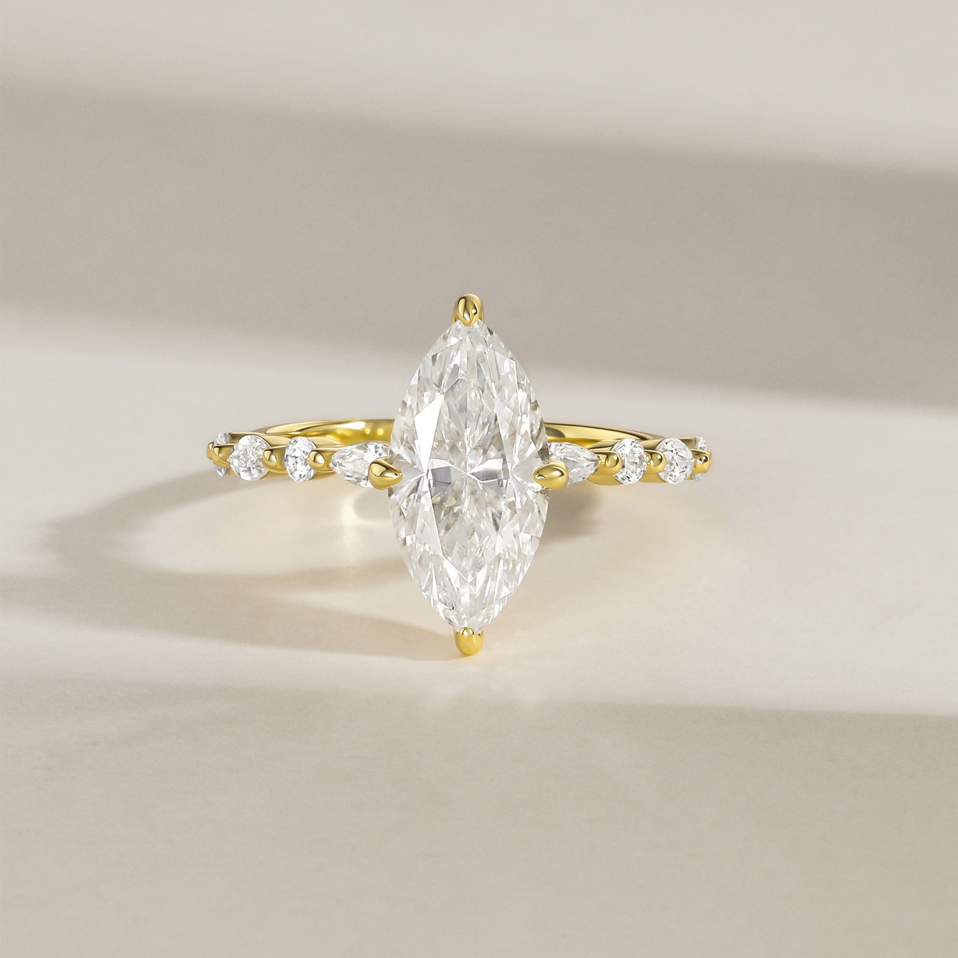 3 CT Engagement Ring, marquise moissanite ring, travel engagement ring, wedding ring 925 moissanite promise ring, moissanite bridal ring, engagement moissanite rings, 925 sterling silver engagement ring, 14K gold plated ring