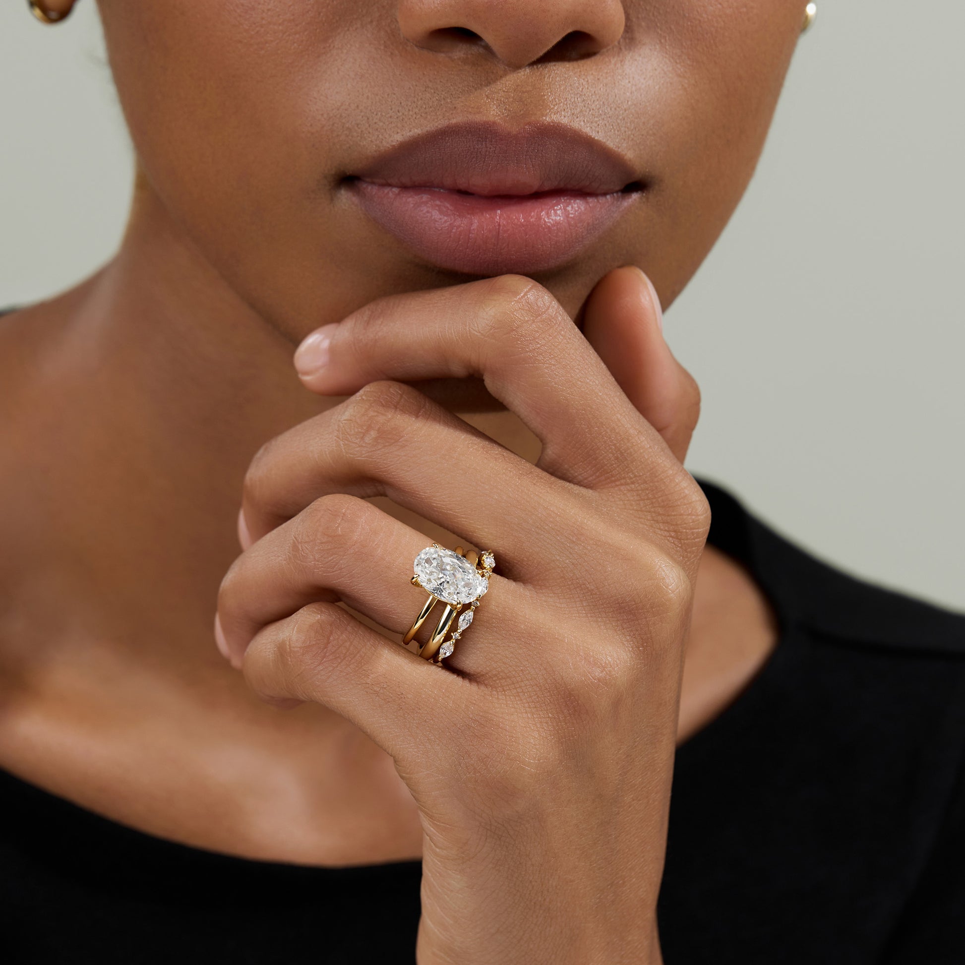 4.5CT Solitaire Elongated Oval Engagement Ring