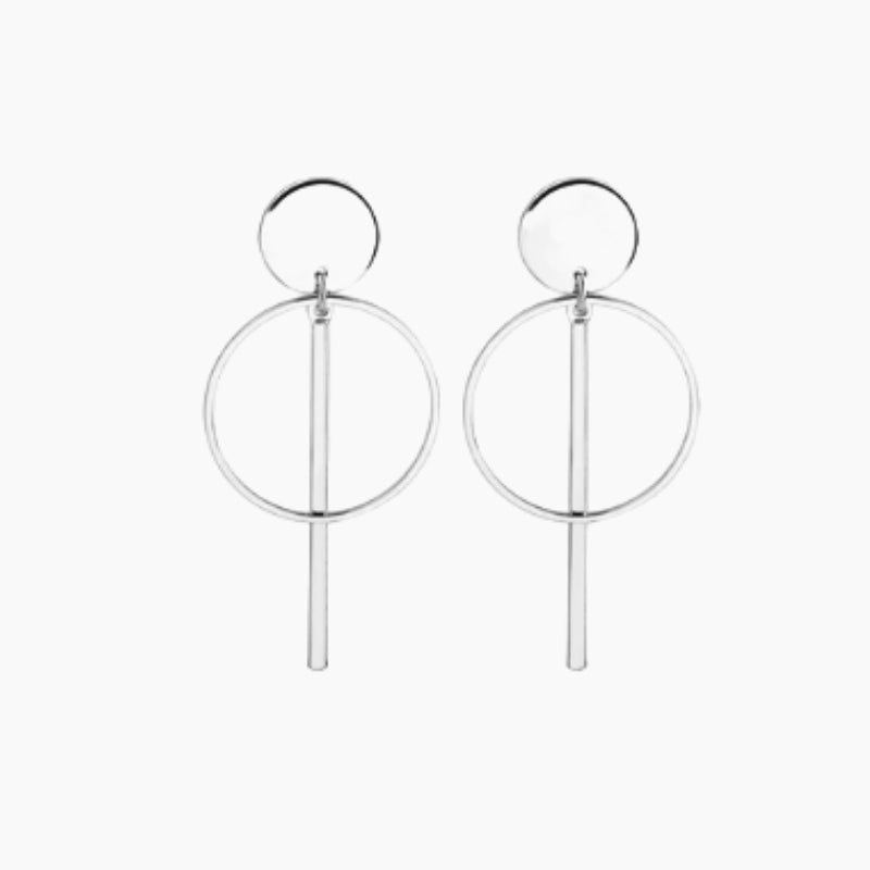 Double Hoop Dangle Earrings