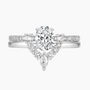 crown ring, oval cut rings; stunning wedding rings, sterling silver, v shape, affordable rings for woman, cubic zirconia rings, stackable ring