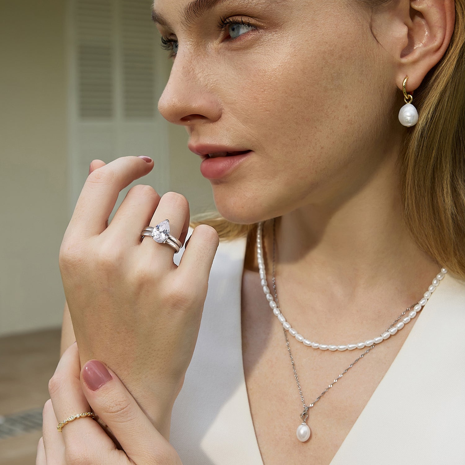 Modern Open Band Stacking Ring