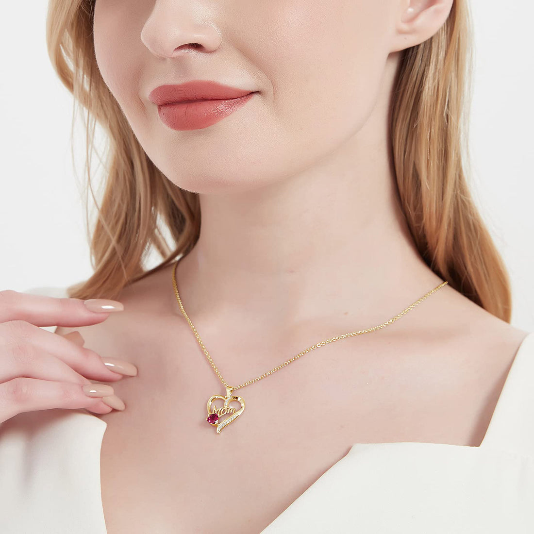 925 Sterling Silver Love Heart Necklaces for Women