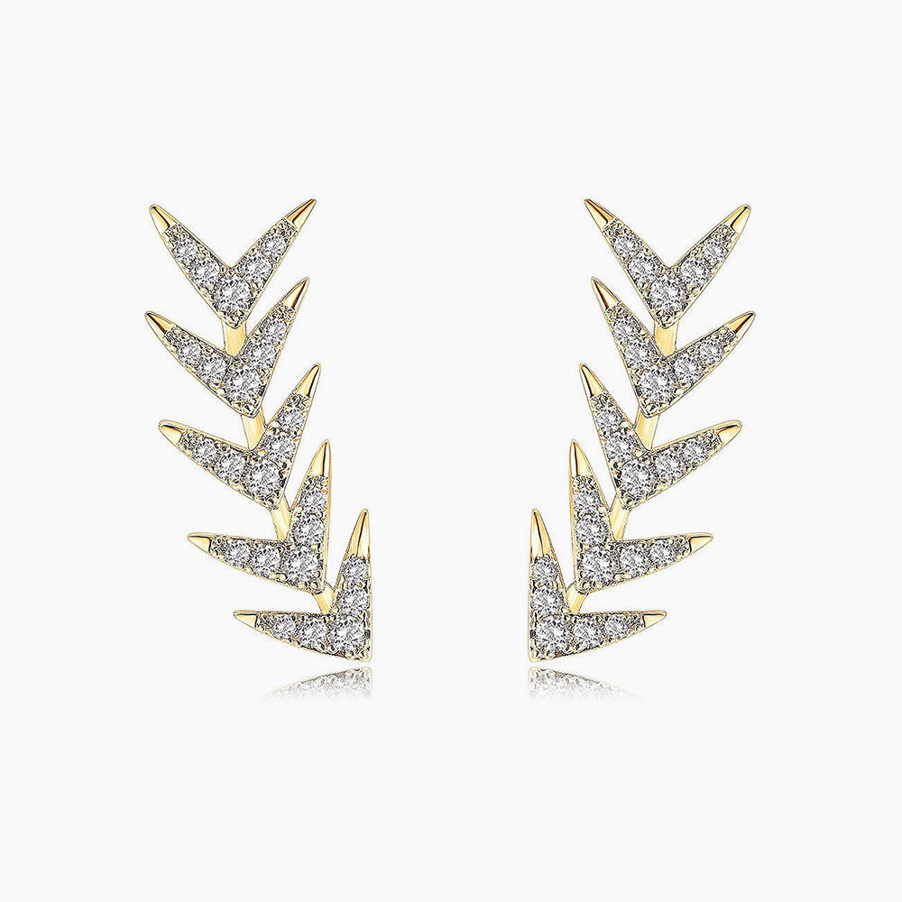 Botanical Cubic Zirconia Earrings