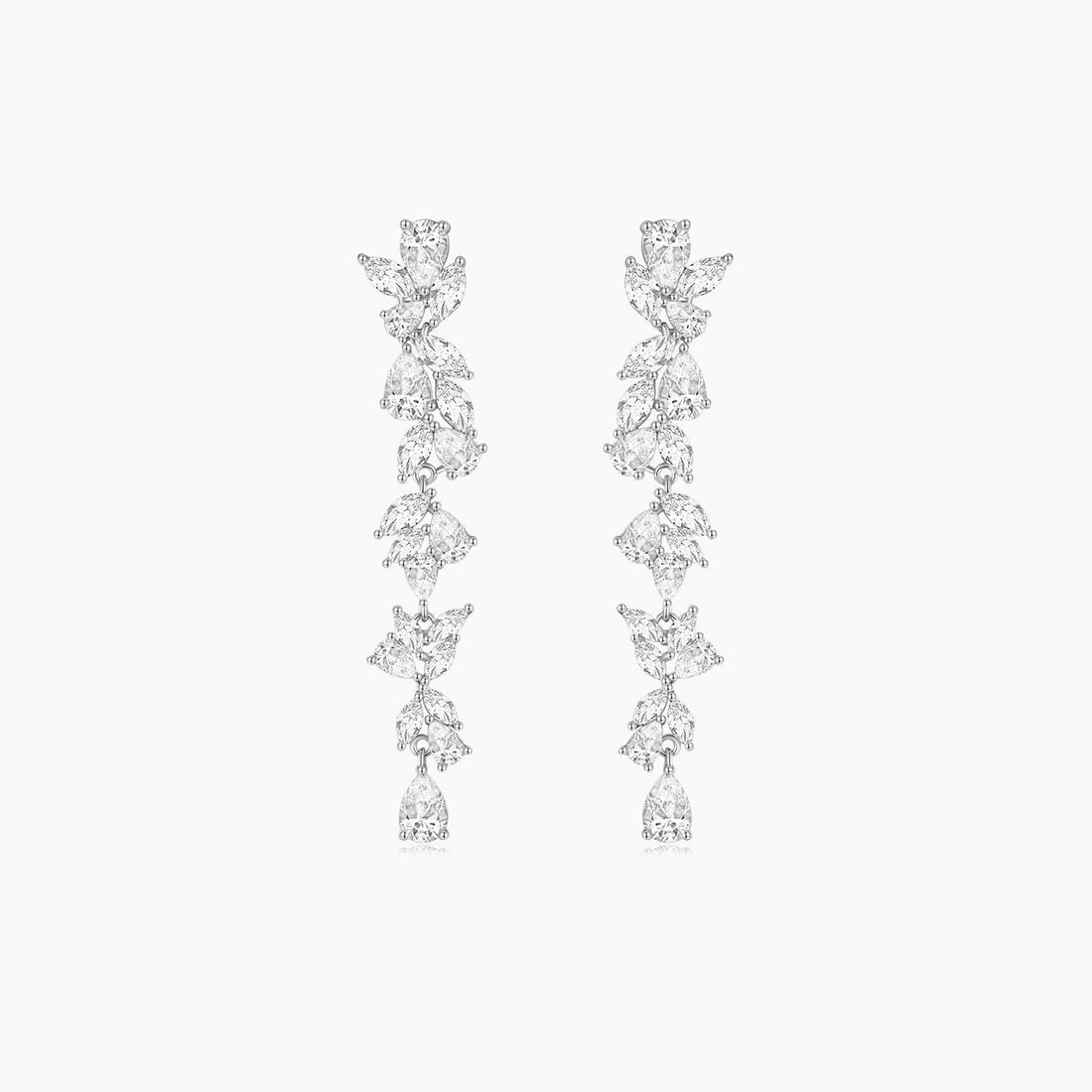 pear cut, cubic zirconia earrings studs, danity earrings, long earrings, statement earrings