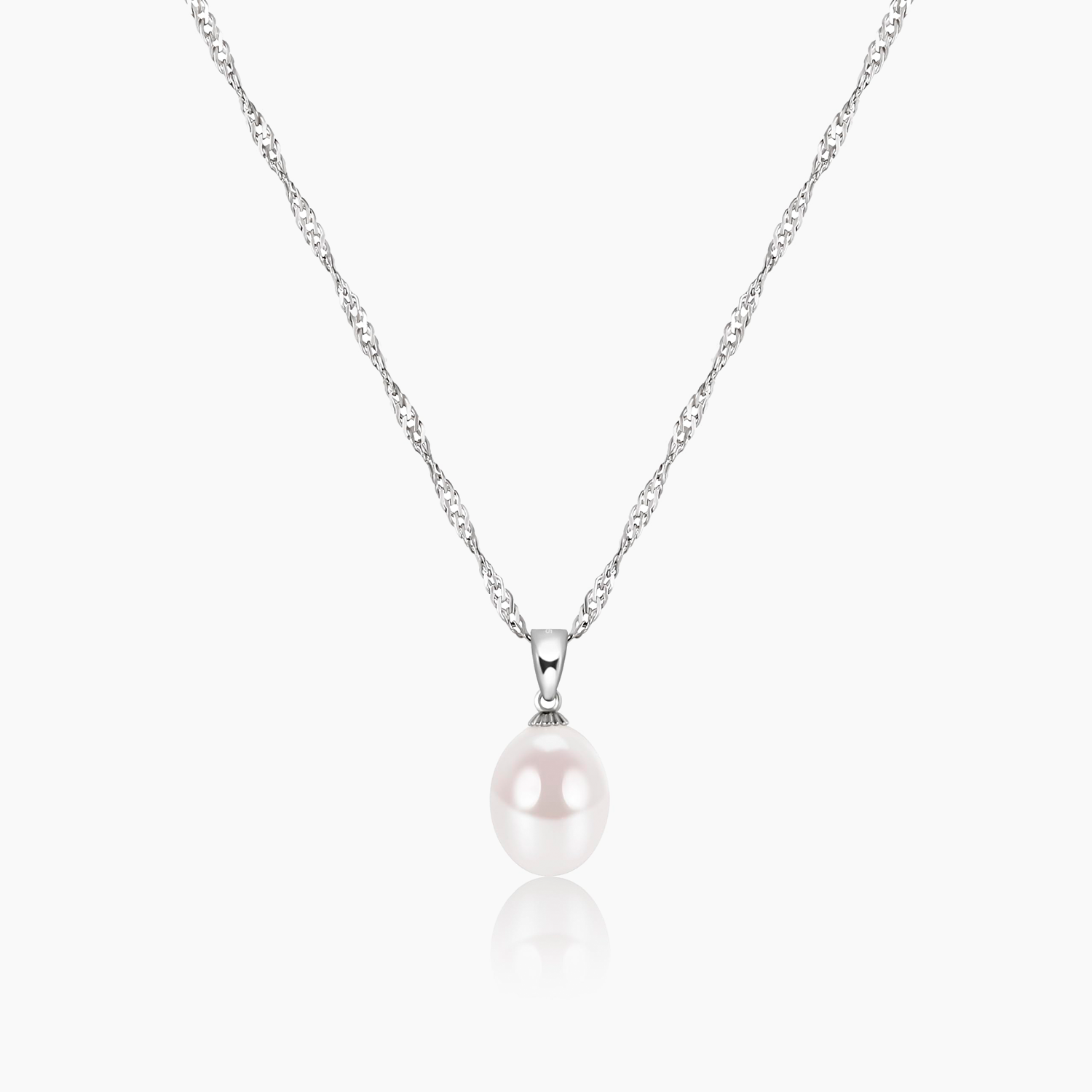freshwater pearl necklace, fake pearl necklace, pearl necklace for brides, wedding pearl necklace, silver necklace, pendant necklace