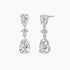 teardrop, bridal earrings, wedding earrings, pear cut, danity earrings, dangling earrings