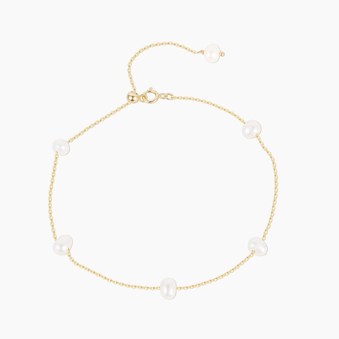 pearl bracelet, gold plated, affordable jewelry