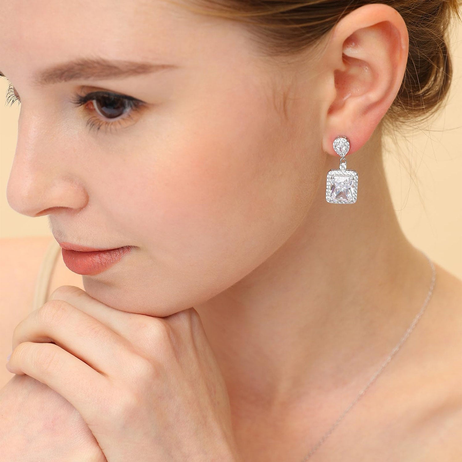 emerald cut, cubic zirconia usa, hypoallergenic stud earrings, earrings dangle earrings, prom earrings