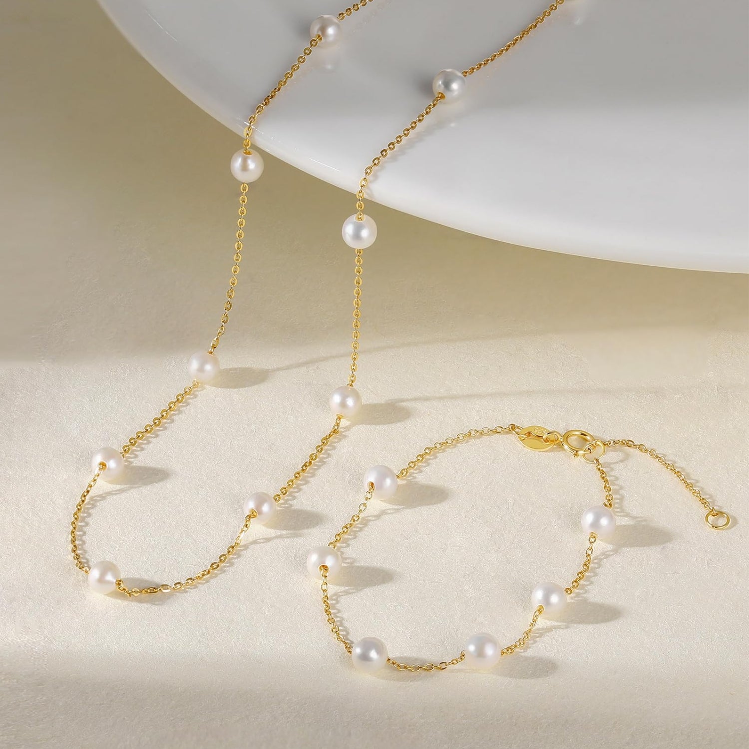  freshwater cultured pearls necklace, Pearl Station Necklace, Freshwater Pearl, 925 sterling silver chain, freshwater cultured pearls necklace, Pearl Station Necklace, Freshwater Necklace