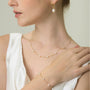  freshwater cultured pearls necklace, Pearl Station Necklace, Freshwater Pearl, 925 sterling silver chain, freshwater cultured pearls necklace, Pearl Station Necklace, Freshwater Necklace