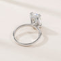 eamti rings, eamti, cz bridal rings, solitaire Elongated Cushion Cut Engagement Ring, solitaire engagement ring, cubic zirconia, hidden halo, elongated cushion cut