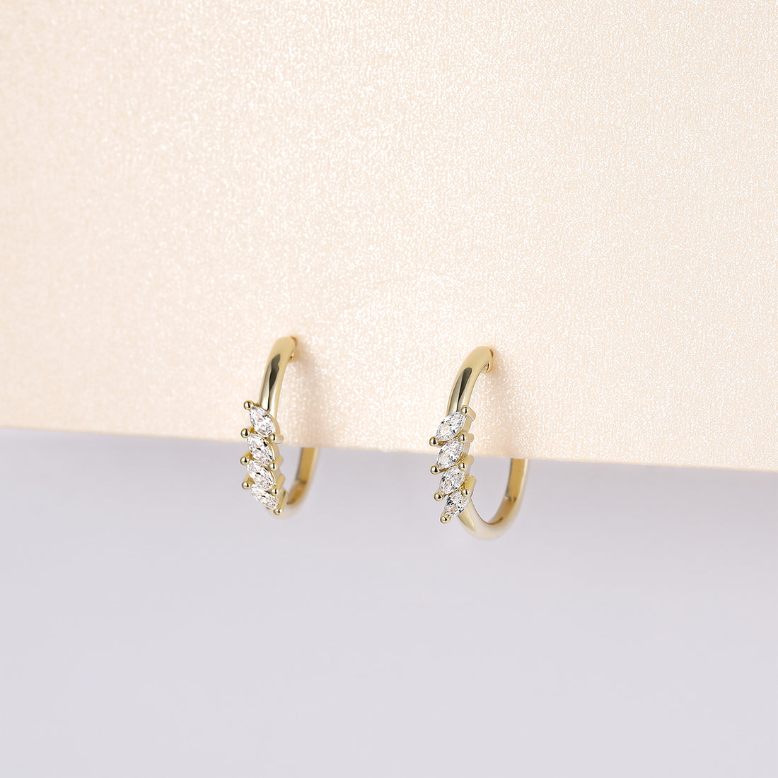 Luxury Gemstone Huggie Earrings