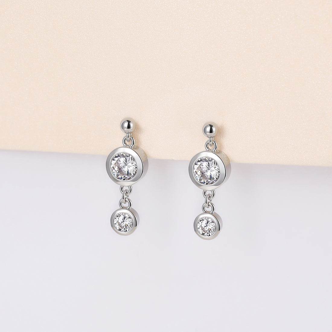 moissanite earrings, moissanite wedding earrings, moissanite travel earrings, silver earrings for women, dainty earrings