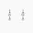 moissanite earrings, moissanite wedding earrings, moissanite travel earrings, silver earrings for women, dainty earrings
