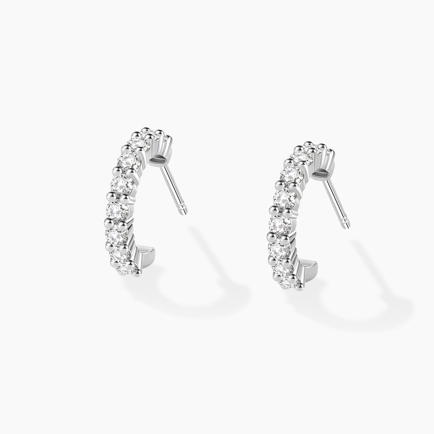 Classic Moissanite Hoop Earrings