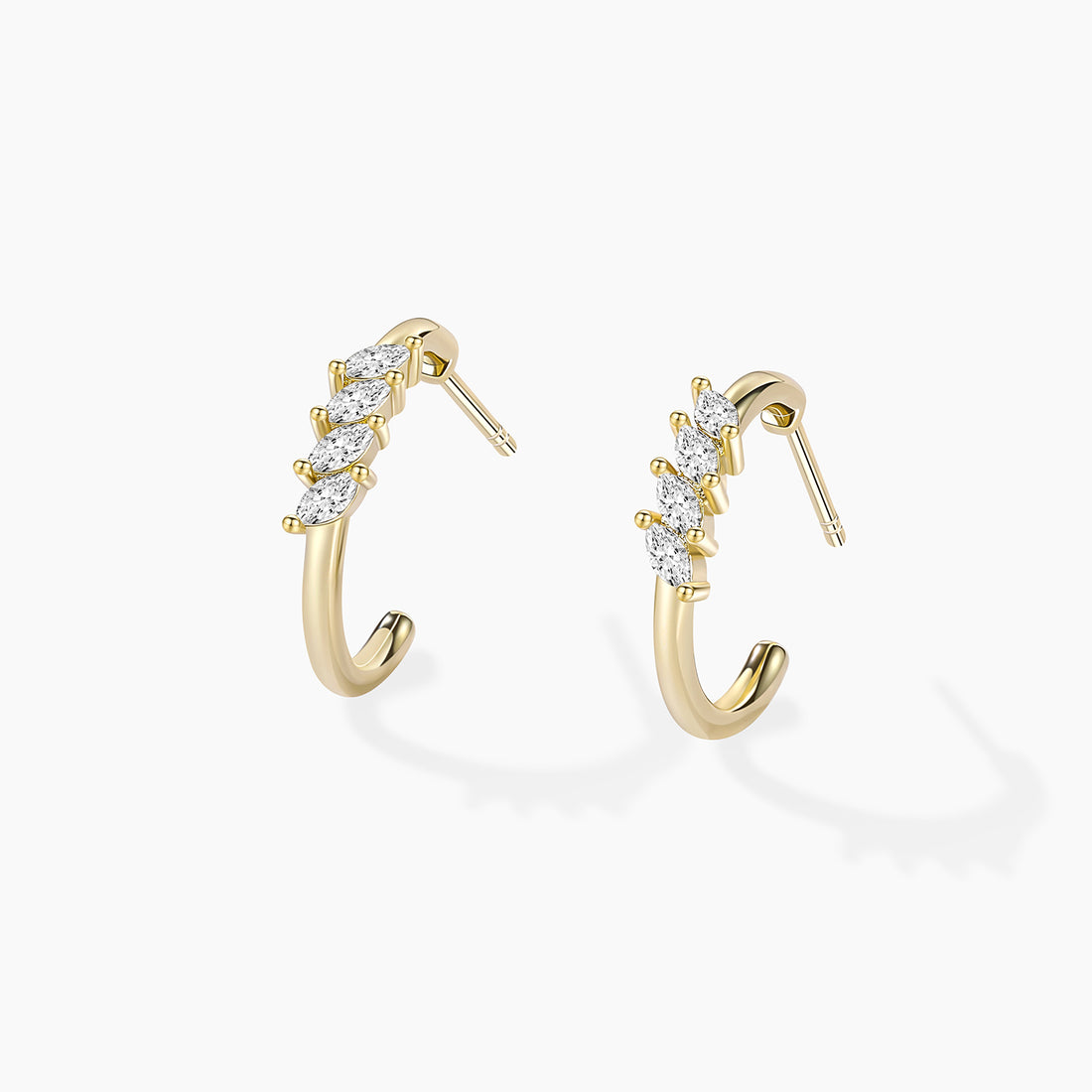 Luxury Gemstone Hoops Earrings