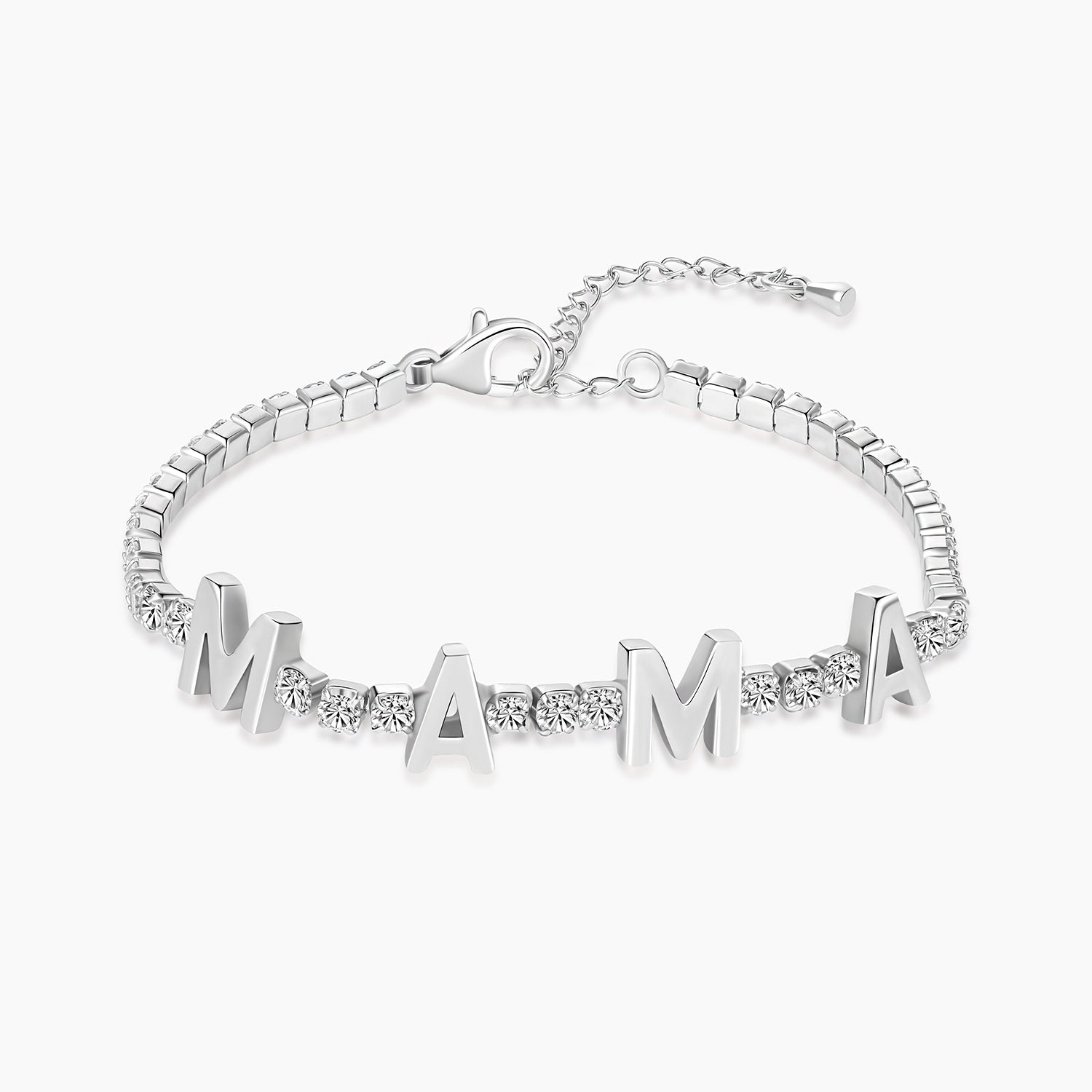 MAMA Cubic Zirconia Tennis Bracelet