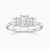 baguette cut, cubic Zirconia stone, birthstone ring, anniversary gift
