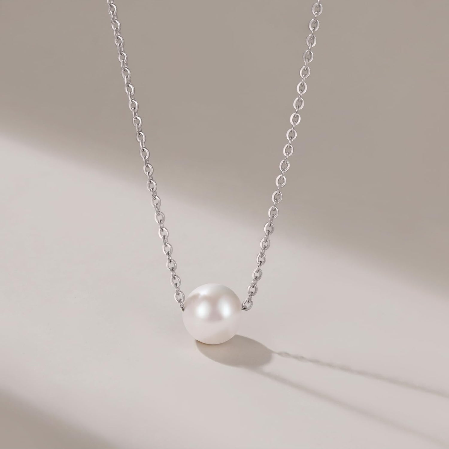 single pearl necklace, freshwater pearl necklace, pearl pendant necklace, freshwater cultured pearls necklace, 925 sterling silver chain,pearl pendant necklace, single pearl necklace
