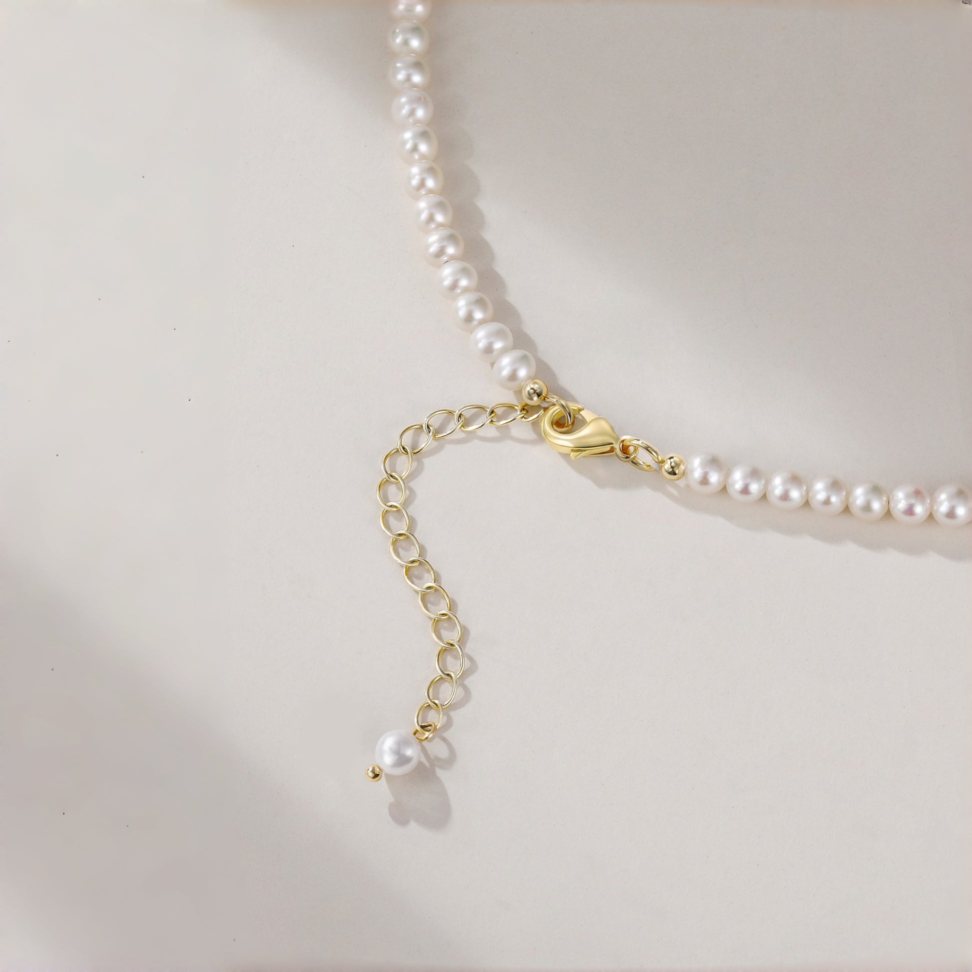 14K Yellow gold plated brass pearls necklace, freshwater pearl necklace, pearl necklace for brides, wedding pearl necklace, white pearl, pearl choker necklace​, white pearl necklace​, chunky pearl necklace, round freshwater pearl necklace