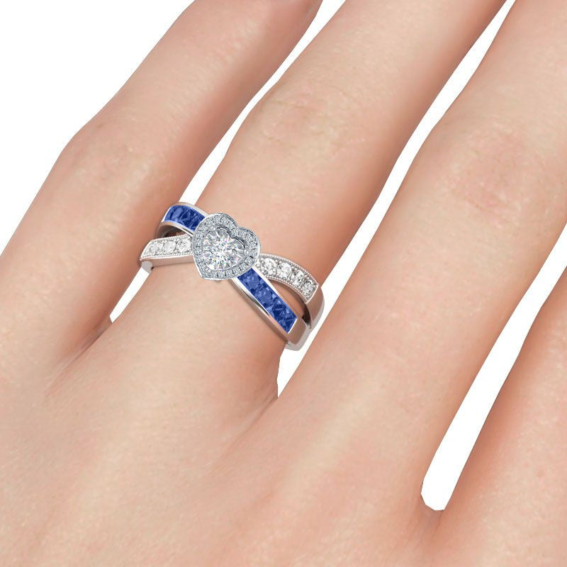 crossover sterling silver rings; stunning wedding rings; Eamti;
