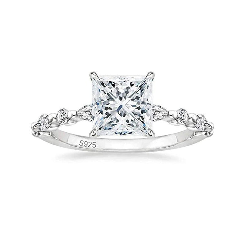 square wedding ring; quality engagement rings; Eamti;