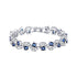 tennis bracelet; cubic zirconia; blue bracelet;