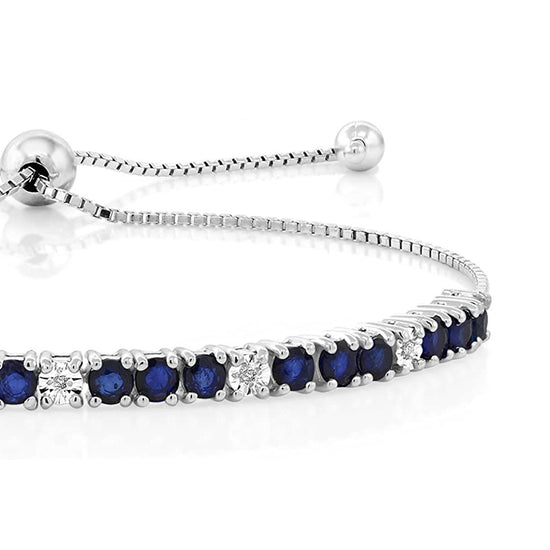 sterling silver tennis bracelet; stylish bracelet; Eamti;