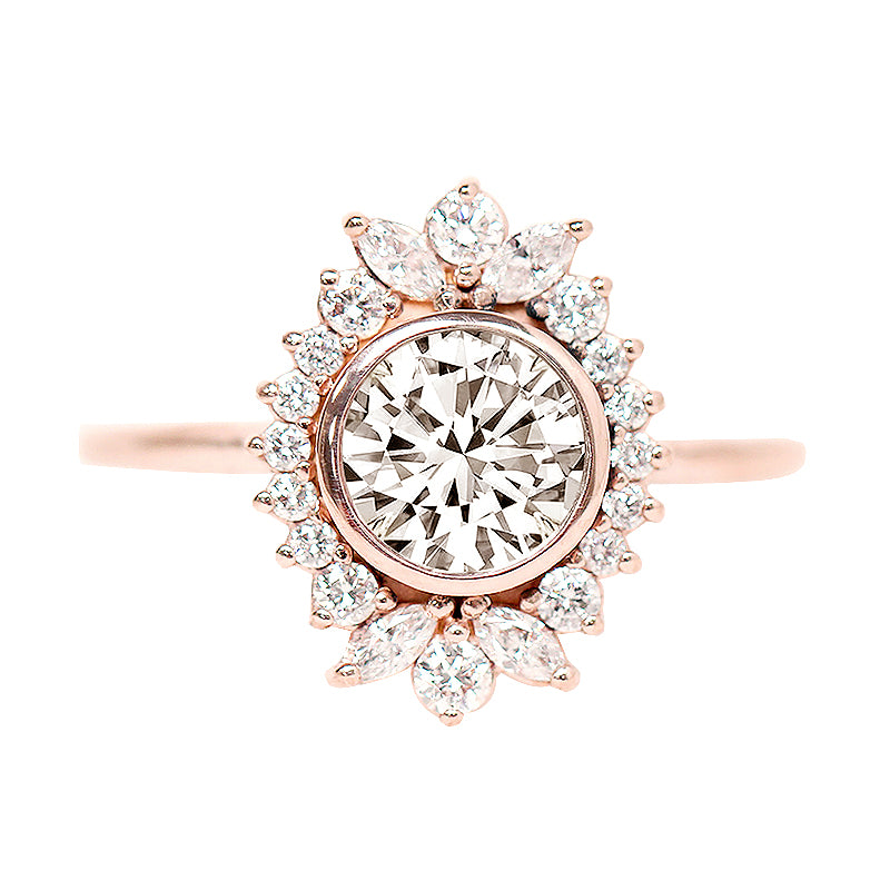sterling silver rings; oval lace engagement rings; Eamti;