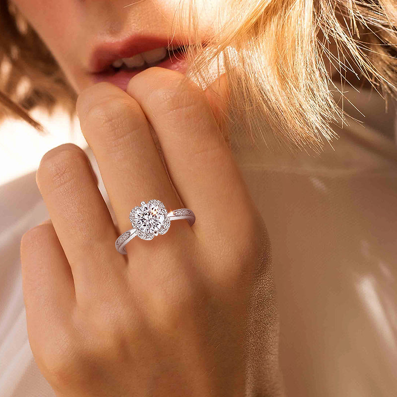 miossanite wedding rings; alternative diamond rings; Eamti;