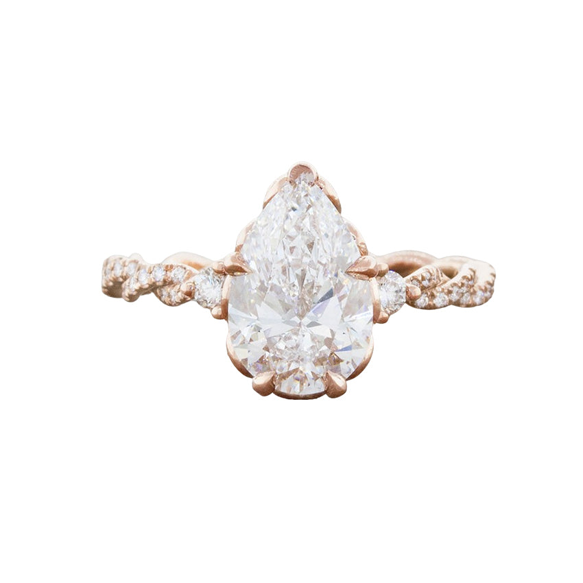 pear rings; fine engagement rings; Eamti;