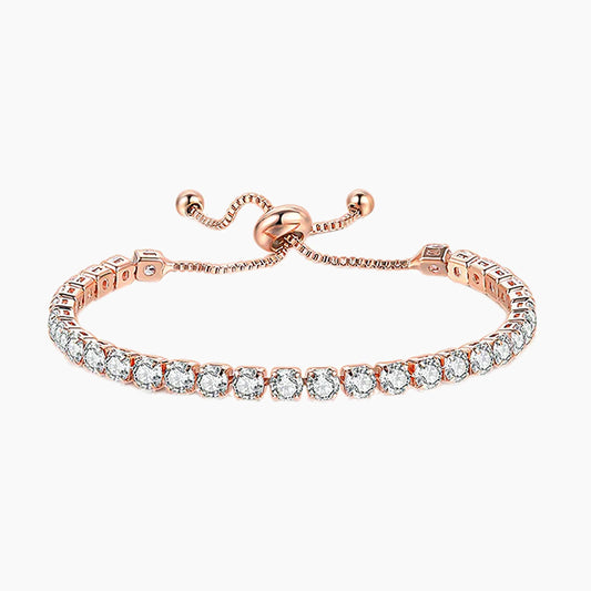 Tennis Bracelets for Women White Gold Plated AAA+ Cubic Zirconia CZ