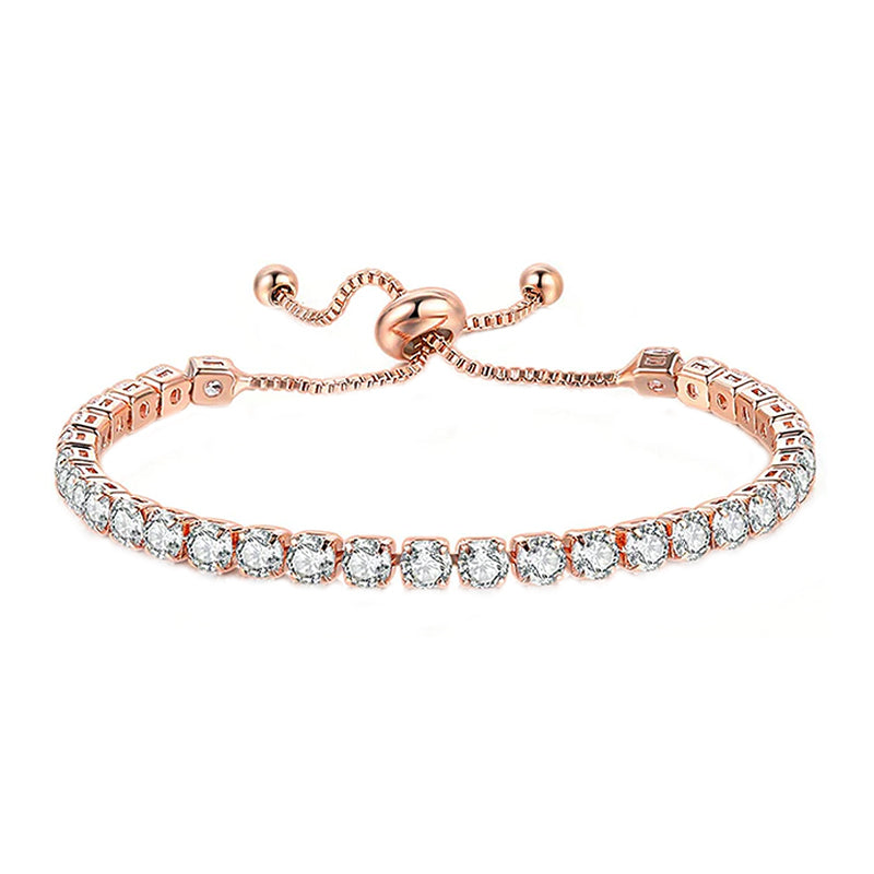 rose gold bracelet; tennis bracelet; cheap bracelet under $100; Eamti;