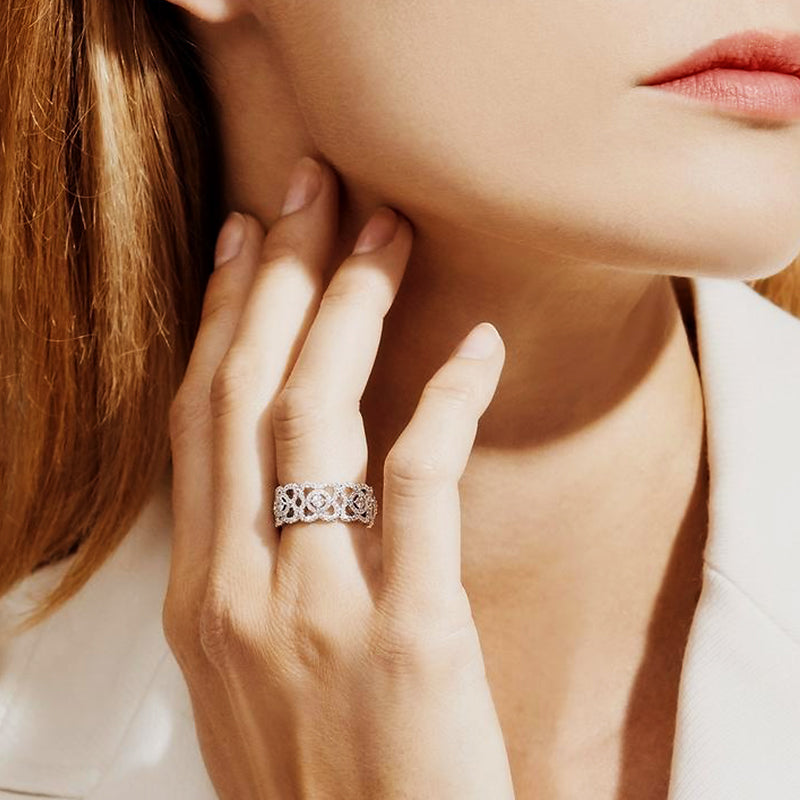 unique wedding bands, cz rings, wedding band for women, unique wedding band
