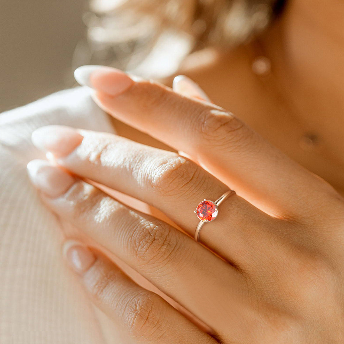 july birth stone, ruby birthstone, cz rings, cheap rings, s925 ring